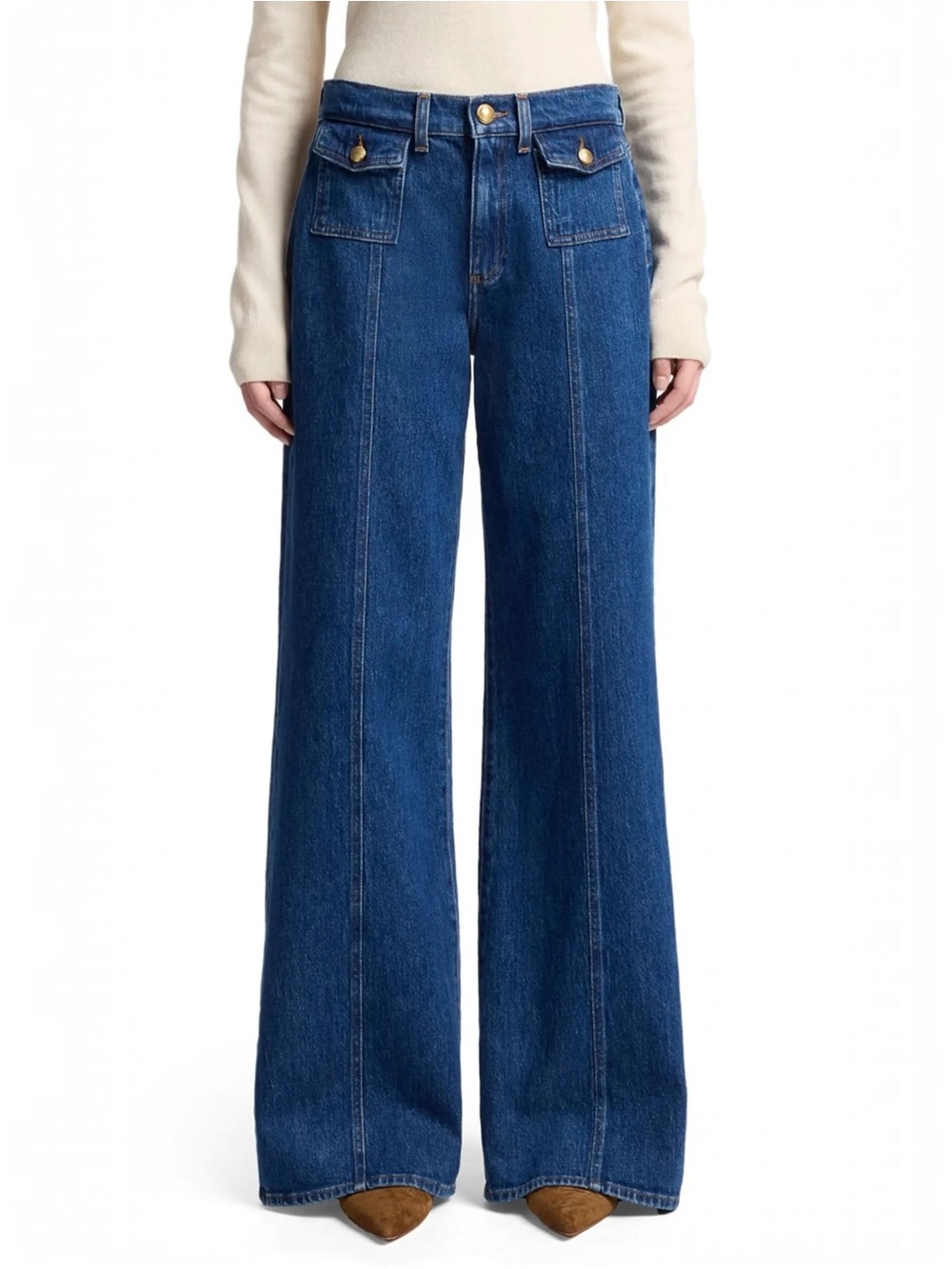 NWT 7 For All Mankind Lotta Wide Leg Jeans Artifact 32